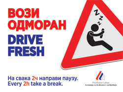 Opština Palilula podržala kampanju „VOZI ODMORAN/DRIVE FRESH“ koju sprovodi Agencija za bezbednost saobraćaja